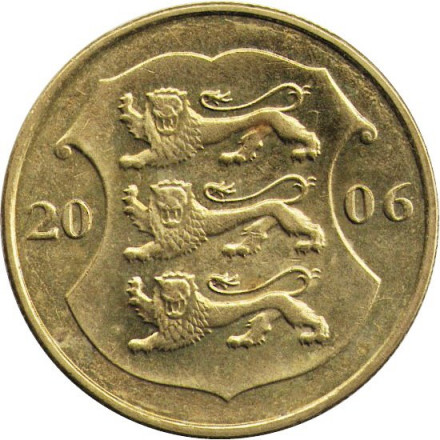 Эстония 1 крона 2006 год