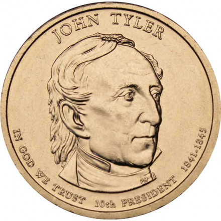 США 1 доллар 2009 год - Джон Тайлер (D)