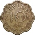 Цейлон 10 центов 1944 год - Король Георг VI