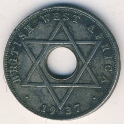 Британская Западная Африка 1/2 пенни 1937 год