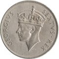 Восточная Африка 1 шиллинг 1952 год - Георг VI (без отметки МД)