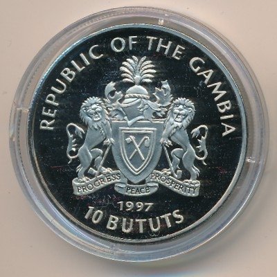 Гамбия 10 бутут 1997 год