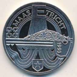 Нидерланды 2 1/2 экю 1993 год - Маастрихтский договор