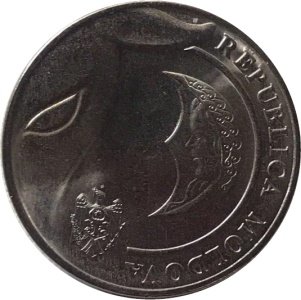 Молдавия 1 лей 2018 год