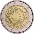 Финляндия 2 евро 2015 год - 30 лет флагу Европы