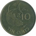 Сейшелы 10 центов 2000 год - Тунец
