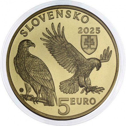 Словакия 5 евро 2025 год - Фауна и флора Словакии - Могильник
