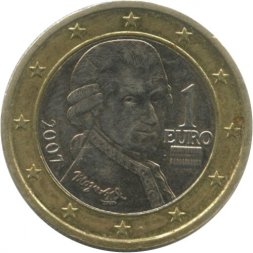 Австрия 1 евро 2007 год
