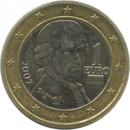 Австрия 1 евро 2007 год