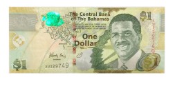 Багамские острова 1 доллар 2015 год - UNC - с островом