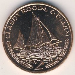 Остров Мэн 2 пенса 2001 год
