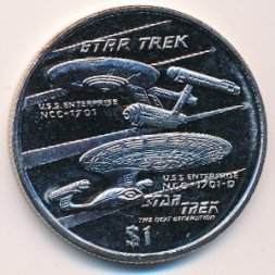Либерия 1 доллар 1996 год