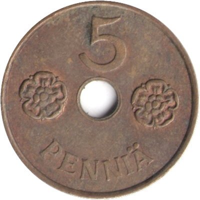Финляндия 5 пенни 1941 год