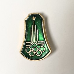 Значок Эмблема Олимпийские игры 1980 Тип 1