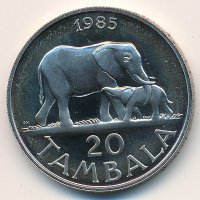 Малави 20 тамбал 1985 год