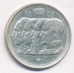 Бельгия 100 франков 1951 год