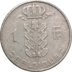 Бельгия 1 франк 1956 год BELGIQUE