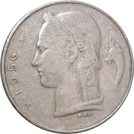 Бельгия 1 франк 1956 год BELGIQUE
