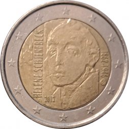 Финляндия 2 евро 2012 год - 150 лет со дня рождения Хелены Шерфбек
