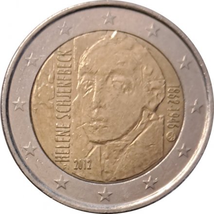Финляндия 2 евро 2012 год - 150 лет со дня рождения Хелены Шерфбек