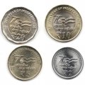 Набор из 4 монет Индия 2022 год - 75 лет Независимости