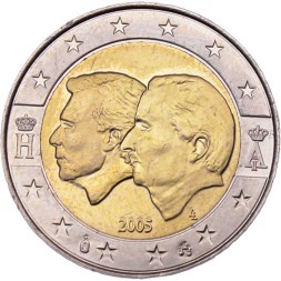 Бельгия 2 евро 2005 год - Бельгийско-Люксембургский экономический союз
