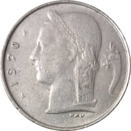 Бельгия 1 франк 1970 год BELGIE