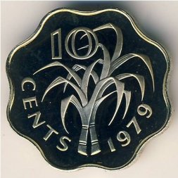Свазиленд 10 центов 1979 год