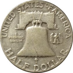 США 1/2 доллара 1954 год (без отметки МД)