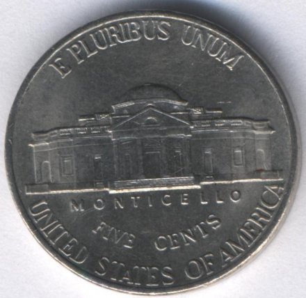 США 5 центов 2001 год - D