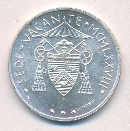 Ватикан 500 лир 1978 год - Папа Павел VI