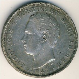 Португалия 500 рейс 1887 год