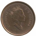 Канада 1 цент 1999 год (без отметки МД)