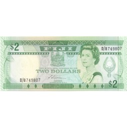 Фиджи 2 доллара 1988 год - UNC