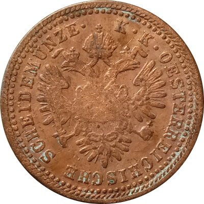 Австрия 1 крейцер 1851 год (E)