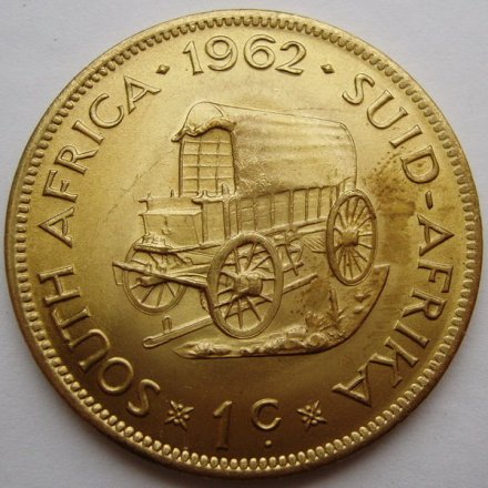 ЮАР 1 цент 1962 год - Ян ван Рибек