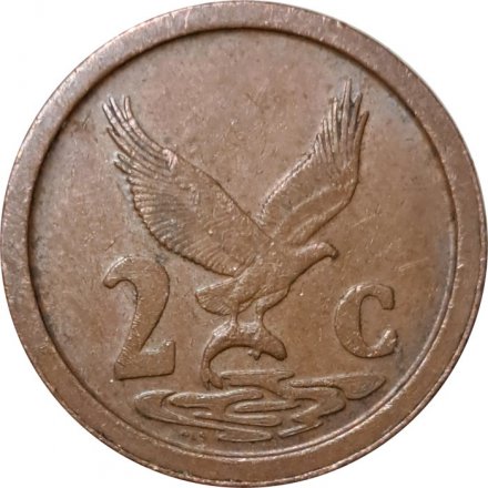 ЮАР 2 цента 1992 год