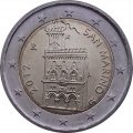 Сан-Марино 2 евро 2012 год - Дворец Правительства