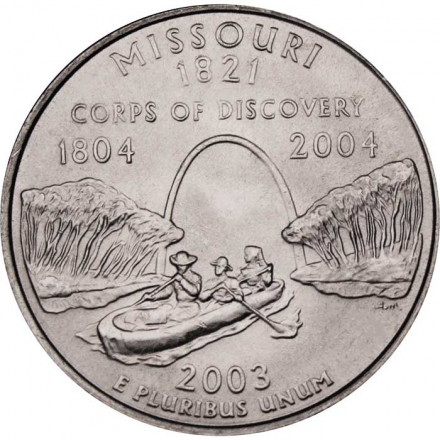 США 25 центов 2003 год - Штат Миссури (D)