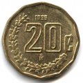 Мексика 20 сентаво 1999 год