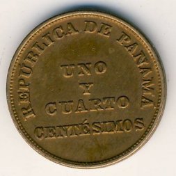 Панама 1 1/4 сентесимо 1940 год