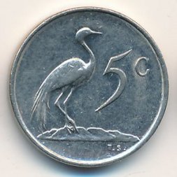 ЮАР 5 центов 1974 год