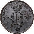 Швеция 1/6 скиллинга 1847 год