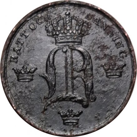 Швеция 1/6 скиллинга 1847 год