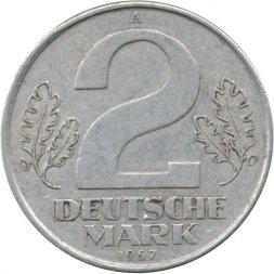 ГДР 2 марки 1957 год