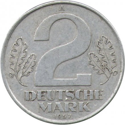 ГДР 2 марки 1957 год