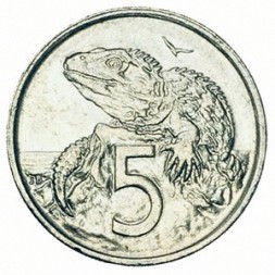 Новая Зеландия 5 центов 1978 год - Гаттерия