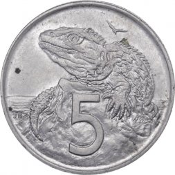 Новая Зеландия 5 центов 1978 год - Гаттерия