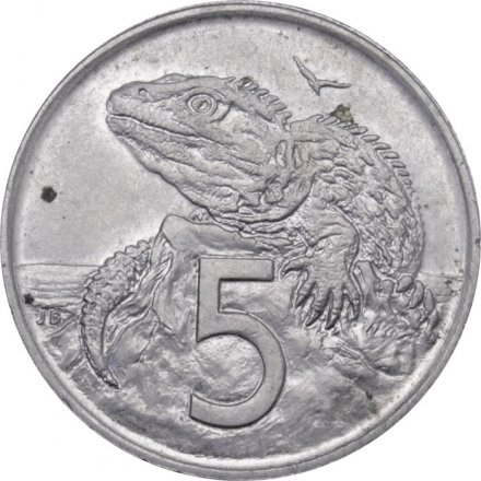 Новая Зеландия 5 центов 1978 год - Гаттерия