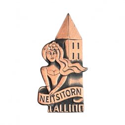Значок Эстония. Таллин (Tallinn). Neitsitorn. Девичья башня